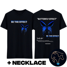 Load image into Gallery viewer, &quot;Butterfly Effect&quot; T-Shirt + Necklace Combo
